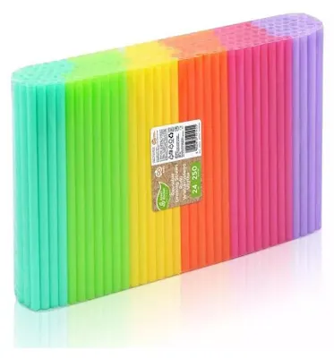 Zdjęcie produktu dla rurki (słomki) wielokrotnego użytku różne kolory 9 x 240mm / 250 szt. RW-9K25