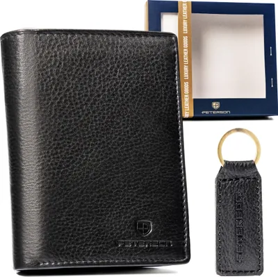 Produktbild von Peterson Portemonnaie-Set mit Schlüsselanhänger Eardse braun One size