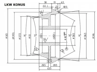 Zdjęcie produktu dla Adapter stożkowy do wału maszyny uderzeniowej, średnica 40 mm