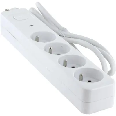 Obrázek produktu pro Vícenásobná zásuvka - CHACON - 4 x 16 A - 1,5 m kabel - přepěťová ochrana