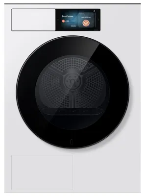 Produktbild von Samsung Trockner DV90F/24 mit AI Home und AI Dry+, 9 kg, Freistehend, Frontlader, Wärmepumpe, Weiß, Berührung, Links/Rechts