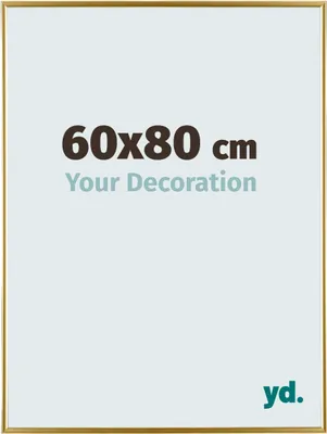 A product image showing a picture frame with dimensions and a brand logo.