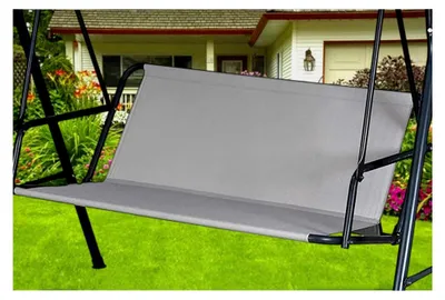 Produktbild von Ersatz-Sitzfläche für Hollywoodschaukel, Sitzbezug aus 600D-Oxford-Gewebe (148*52*52cm, Grau)