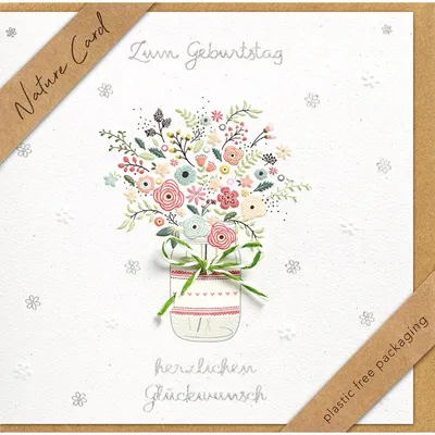 Produktbild von BSB 69-4033 Geburtstagskarte Nature Card - inkl. Umschlag