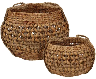 Produktbild von Geflochtene Körbe aus Seegras, 2er-Set