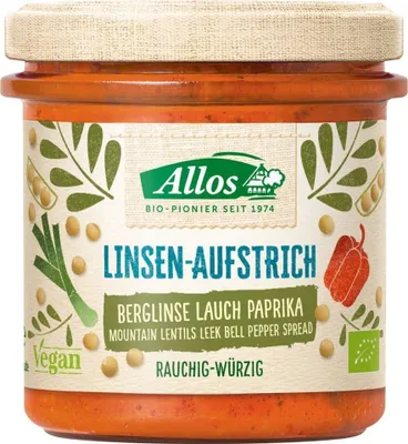 Image de Lentilles à tartiner - Lentille de montagne poireau poivron 140g