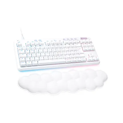 Produktbild von Logitech G G713 - Tastatur - Ohne Zehnertastatur - Hintergrundbeleuchtung - USB - QWERTY - Spanisch - Tastenschalter: Tactile - weiß