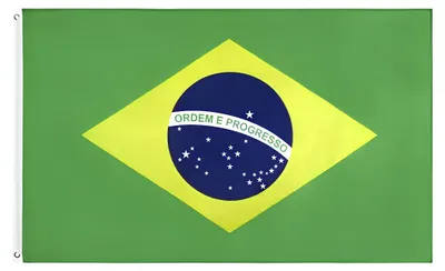 Obrázek produktu pro Brazilská vlajka 150x90 cm polyester ideální pro sportovní události a dekorace