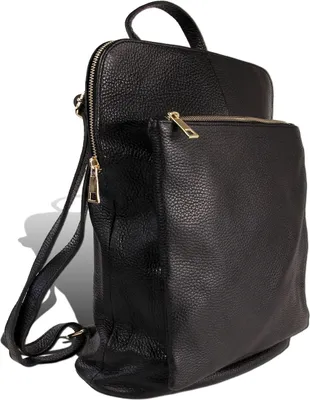 Produktbild von Cityrucksack schwarz Toscanto Rucksack Leder D2ORTM103RS