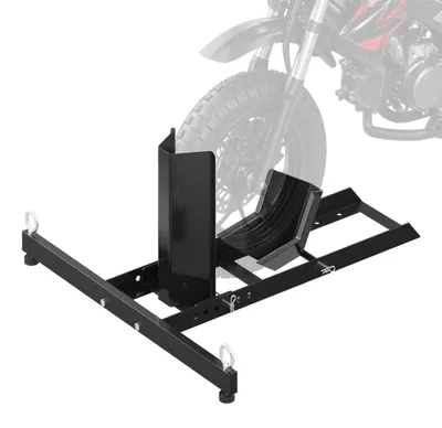 Produktbild von XPOtool Motorradständer bis 454kg Ø15-22", Reifenbreite 80-127 mm, einstellbarer Motorradheber aus Stahl, Montageständer für Vorderrrad