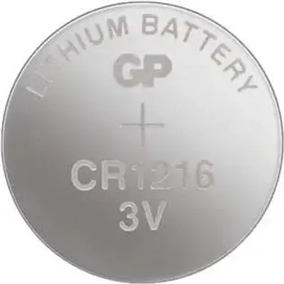 Produktbild von Lithium Knopfzelle CR1216 GP-Batteriepack=5 Stck