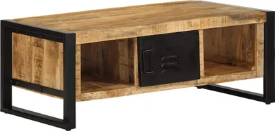 Produktbild von Couchtisch 90x50x36 cm Raues Massivholz Mango