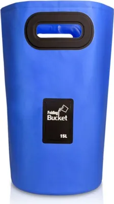 Produktbild von Faltbarer Eimer für Camping 15 Liter, Größe:15 Liter, Farbe:Dunkelblau