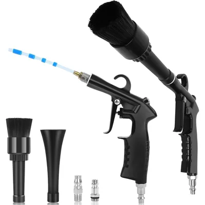 Produktbild von Auto Reinigungsblaster Hochdruck-Trockenbläser, multifunktional mit Aufsätzen, Aluminium, für Innenraum, Armaturenbrett, Sitze, Felgen, pflegeleicht
