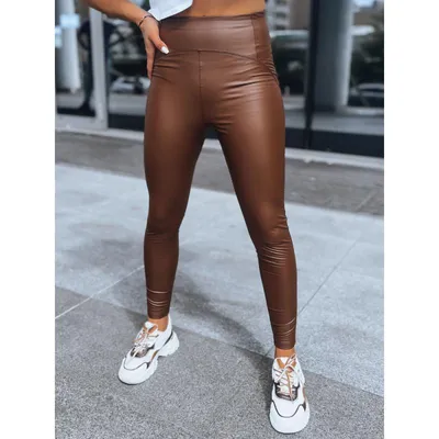 Produktbild von Damen-Wachsleggings WAXED CHIC Chocolate M