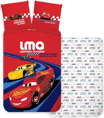 Produktbild von Disney Cars Racing Hero Kinderbettwäsche 100×135 cm, 40×60 cm