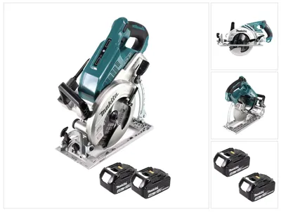 Obrázek produktu pro Makita DRS 780 M Akumulátorová okružní pila 36V ( 2x18V ) 185 mm bezkartáčová + 2x akumulátor 4,0Ah - bez nabíječky