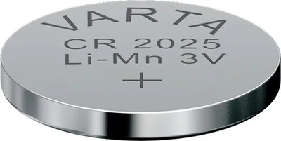 Produktbild von Varta CR2025, Lithium, 3 V, 170 mAh, 20 mm, 20 mm, 2.5 mm