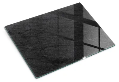 Imagen del producto de Tabla de cortar de vidrio - 40x30 cm - Tabla para la cocina - Vidrio templado - Protector para encimeras - Tabla para servir - Resistente al calor - Granito
