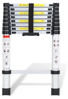 Productafbeelding van Telescoopladder van Aluminium, Vouwbaar en Multifunctioneel met 150 kg Draagvermogen