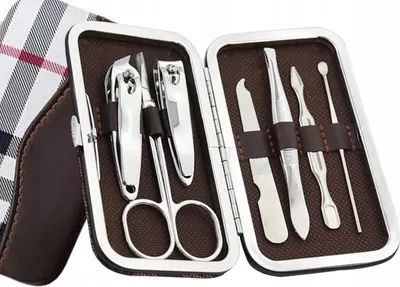Produktbild von 7 Teiliges NAGELSET MANIKÜRE PEDIKÜRE ETUI NAGELKNIPSER