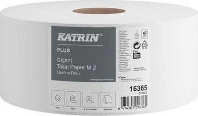 Obrázek produktu pro Toaletní papír jumbo - M2, 2vrstvý, bílý, 230 mm, 6 rolí