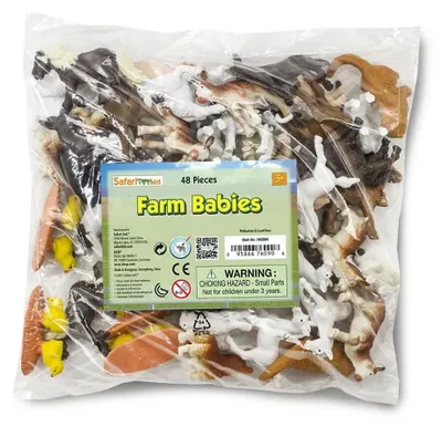 Produktbild von Safari Ltd Bauernhof Tierbaby Figur 48 Stücke Mehrfarbig From 3 Years Kinder Mehrfarbig From 3 Years