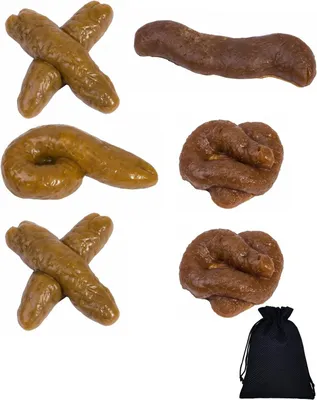 Productafbeelding van Neppoepjes - Set van 6 - Realistische poepjes - Grapartikel voor grappige grappen - Aprilgrap en feestplezier