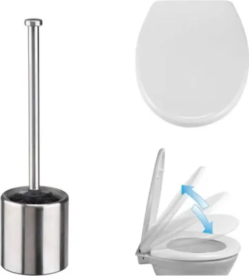 Produktbild von WC-Sitz Absenkautomatik Schnellverschluss Klobürste Toilettenbürste
