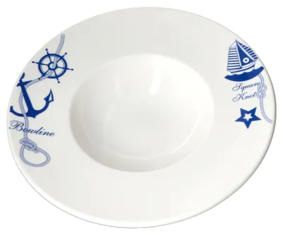 Obrázek produktu pro Bonna Navy Talíř na těstoviny Ø28cm Talíř hluboký na salátovou polévku Porcelán