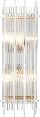 Obrázek produktu pro Casa Padrino nástěnná lampa stříbrná 23 x 12 x v. 65 cm - Nástěnná lampa pro hotelové restaurace