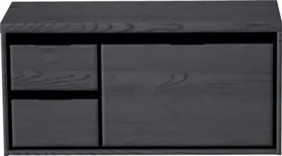 Obrázok produktu pre Kúpeľňová skrinka pod umývadlo Sanox Loft dub čierny 100,2 x 48,6 x 45 cm