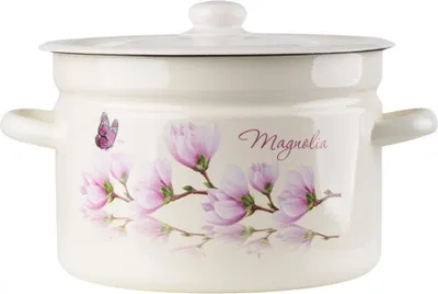 Produktbild von Emaillierter Topf mit Deckel MAGNOLIA Creme 9l