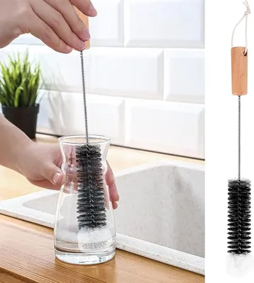 Produktbild von Flaschenbürste - Reinigungsbürste für Glasflaschen - 2 Stück
