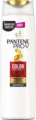 Produktbild von Pantene Pro-V Color Protect, 300 ml, Shampoo, Nicht-professionell, Frauen, Gefärbtes Haar, Aufgehelltes Haar, Farbschutz, Nährend, Schutz, Klärend, Glanz, Glättend, Verstärkung