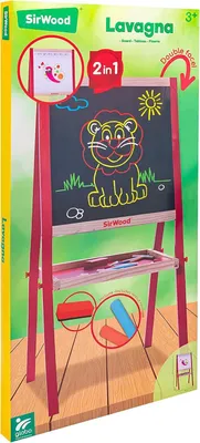 Image de Tableau En Bois De 89 Cm Avec Craies Et Gomme