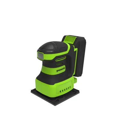 Produktbild von Greenworks G24SS14, Plattenschleifer, Schwarz, Grün, Bürstenlos, 12000 RPM, Akku, 24 V