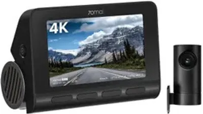 Produktbild von 70mai Dash cam 4K A810 + 1080P zadná kamera RC12, kamera do auta predná zadná, čierna kamera do auta, HDR, 150° zorné pole, integrovaná GPS