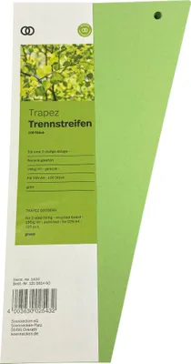 Produktbild von Soennecken Trennstreifen oeco 1433 12,5/6,5x24cm grün 100St.