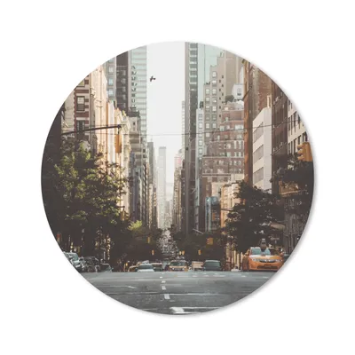 Produktbild von MuchoWow® Mauspad Mousepad New York am Morgen 50x50 cm - Mousepads - Maus Mat - Pad - Mausunterlage - Vinyl