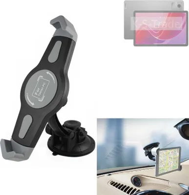 Produktbild von K-S-Trade Scheiben-Halterung für Tablets kompatibel mit Lenovo Tab M11 Wi-Fi KFZ Tablet Saugnapf Auto Halterung Windschutzscheibe Holder Halter