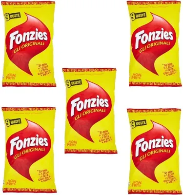 Produktbild von 45x Fonzies 23g - Maissnack mit Käse 211g in 5 für 9 Portionstüten á 23g chips