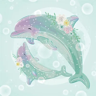 Immagine prodotto di Kit per ricamo diamante Diamond Dotz - Danza dei delfini