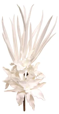 Kunststoff-Blumenarrangement, weiß, 77x28x18 cm