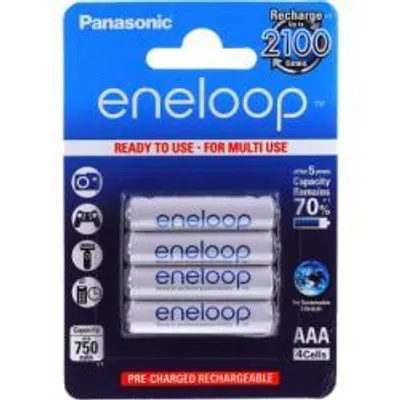 Obrázek produktu pro Nabíjecí baterie AAA 800mAh NiMh 4ks v balení - Panasonic eneloop originál
