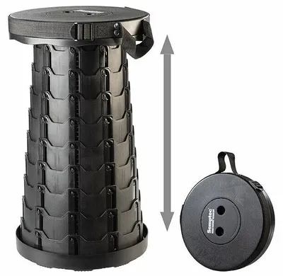 Image de Tabouret de voyage pliable avec sangle