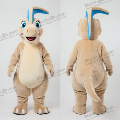 Obrázok produktu pre Hnedá plyšová hračka, model Parazaurolophus