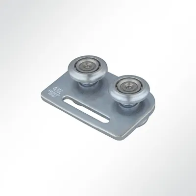 Produktbild von Lysel® Laufrolle Vorhangrolle Führungsrolle verzinkt für Laufschiene 48x48 mm (1 Stück)