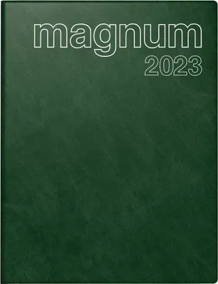 Produktbild von rido/idé 7027042583 Wochenkalender Buchkalender 2023 Modell magnum 2 Seiten = 1 Woche Blattgröße 18,3 x 24 cm Schaumfolien-Einband Catana dunkelgrün