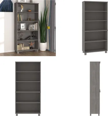 Produktbild von vidaXL Highboard HAMAR Massivholz Kiefer Hellgrau - Highboard - Highboards - Sideboard Massivholz - Holz Highboard